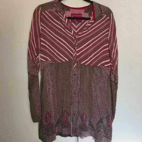 Johnny Was Long Sleeve Top - Picture 1 of 7